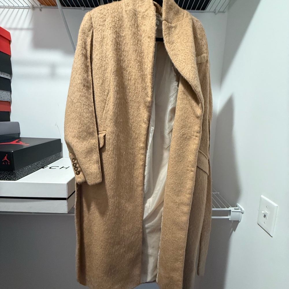 Tan Wool Overcoat